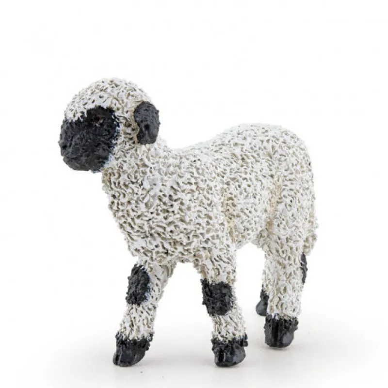 Papo Agneau nez noir du Valais, figurine 51193< Figurines Papo | Ferme En Bois, Centre Équestre Et Zoo