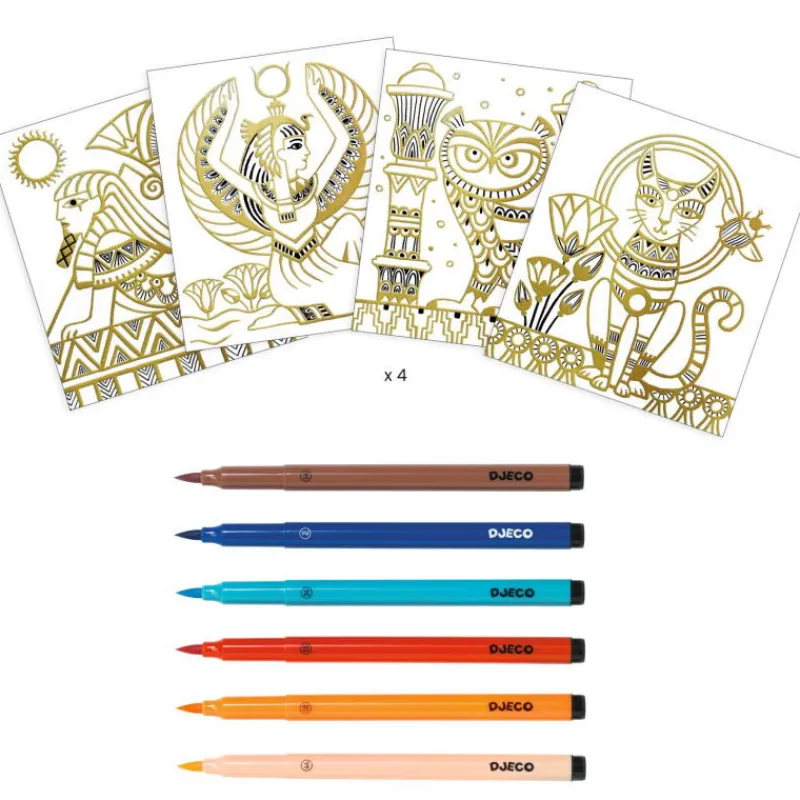 Djeco Artistic Color "Egypte" 9476< Artistic Djeco | Dessin, Peinture, Coloriage