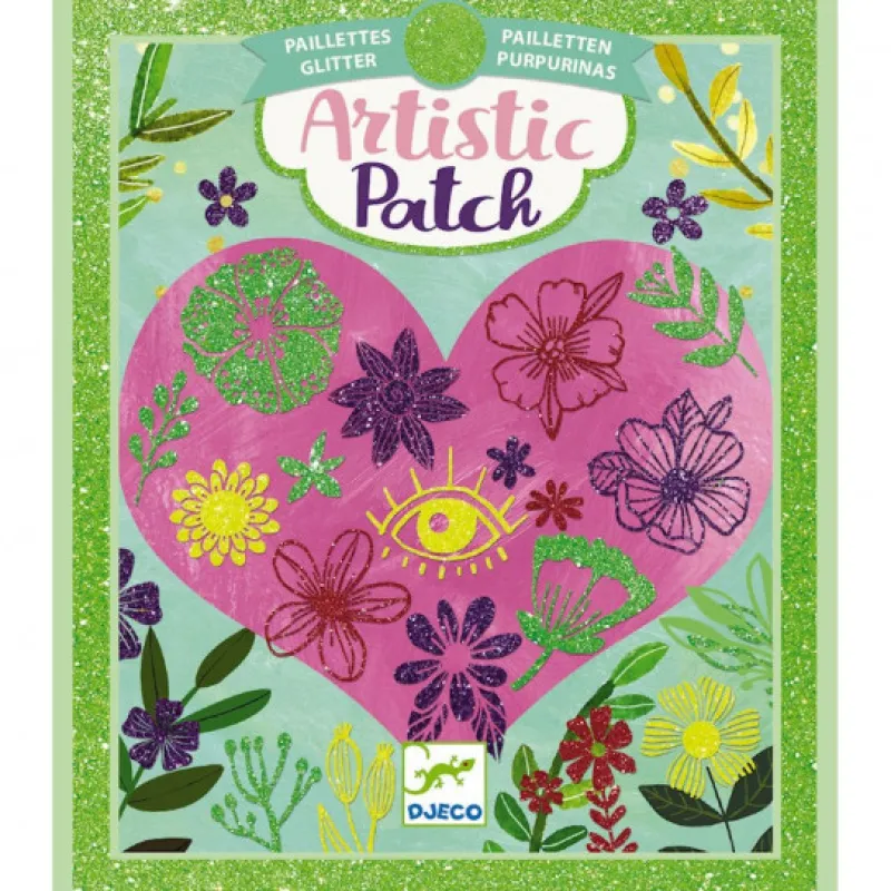 Djeco Artistic Patch Paillettes "Pétales" 9465< Artistic Djeco | Sables Colorés, Paillettes