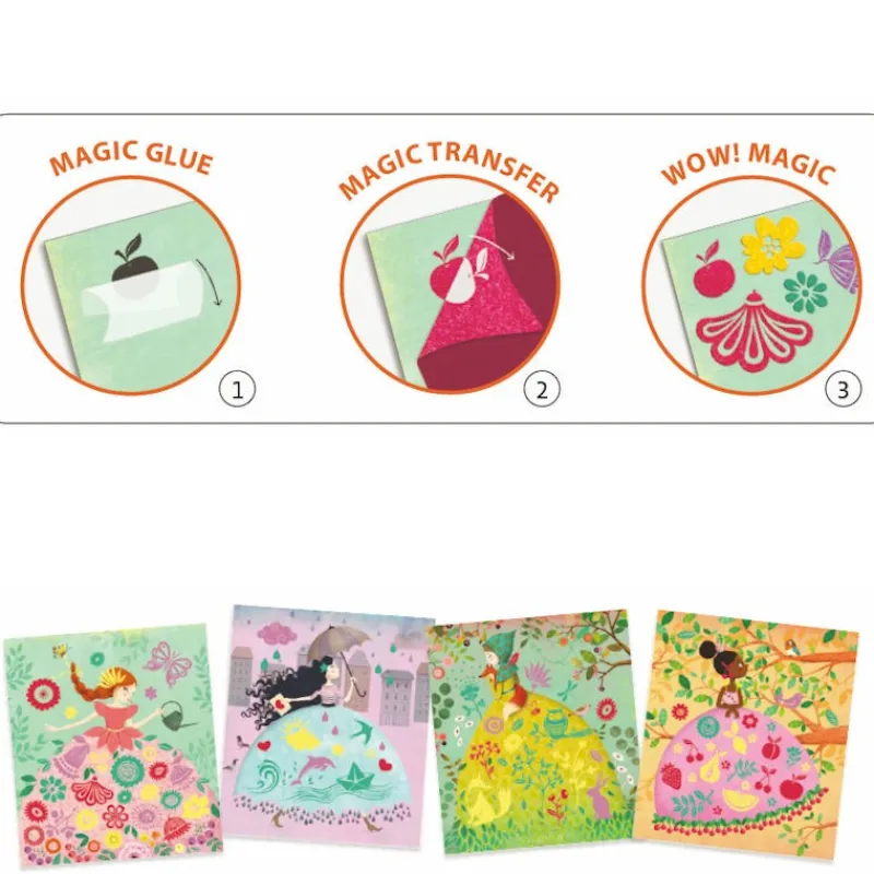 Djeco Artistic Patch Velours "Demoiselles" 9468< Artistic Djeco | Sables Colorés, Paillettes