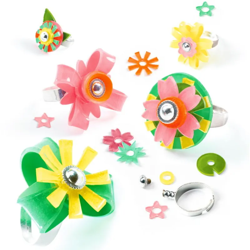 Djeco Artistic Plastic "Collection de bagues" 9499<Enfant Artistic Djeco | Perles Et Bijoux