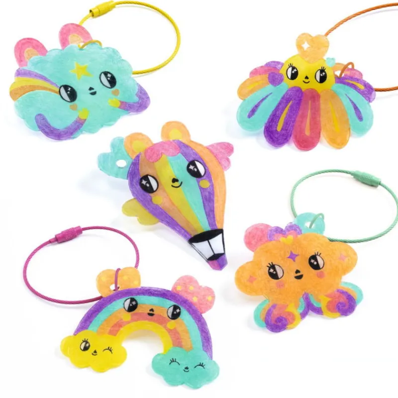 Djeco Artistic Plastic "Porte-clefs Kawaï" 9487<Enfant Artistic Djeco | Bricolage Enfant