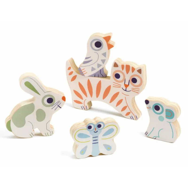 Djeco BabyAnimali, puzzle d'encastrement 6121<Enfant Puzzle Djeco | Puzzles 1er Age