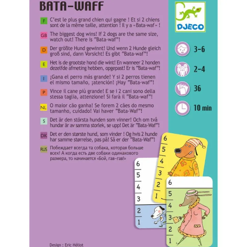 Djeco Bata-Waf, jeu de cartes DJO5104< Jeux De Société