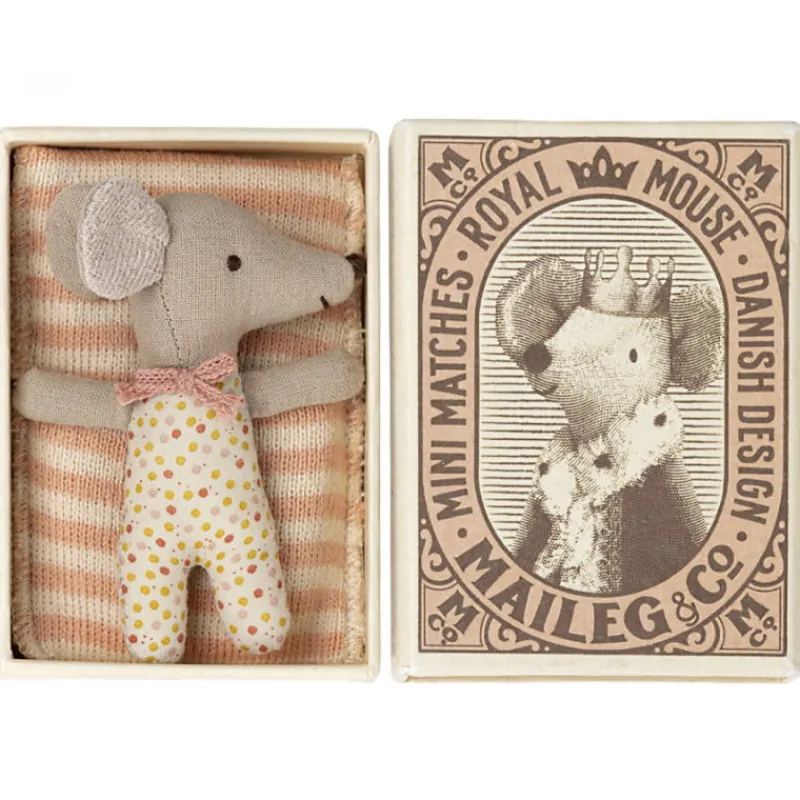 Maileg Bébé souris fille dans sa boîte< Maison De Poupées