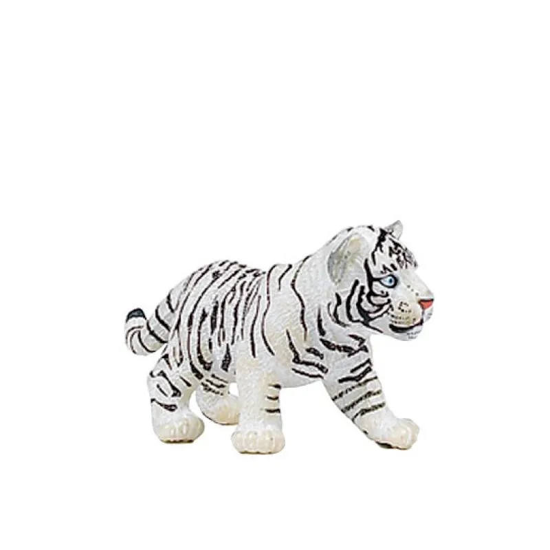 Papo Bébé Tigre blanc 50048, figurines animaux sauvages< Figurines Papo | Ferme En Bois, Centre Équestre Et Zoo