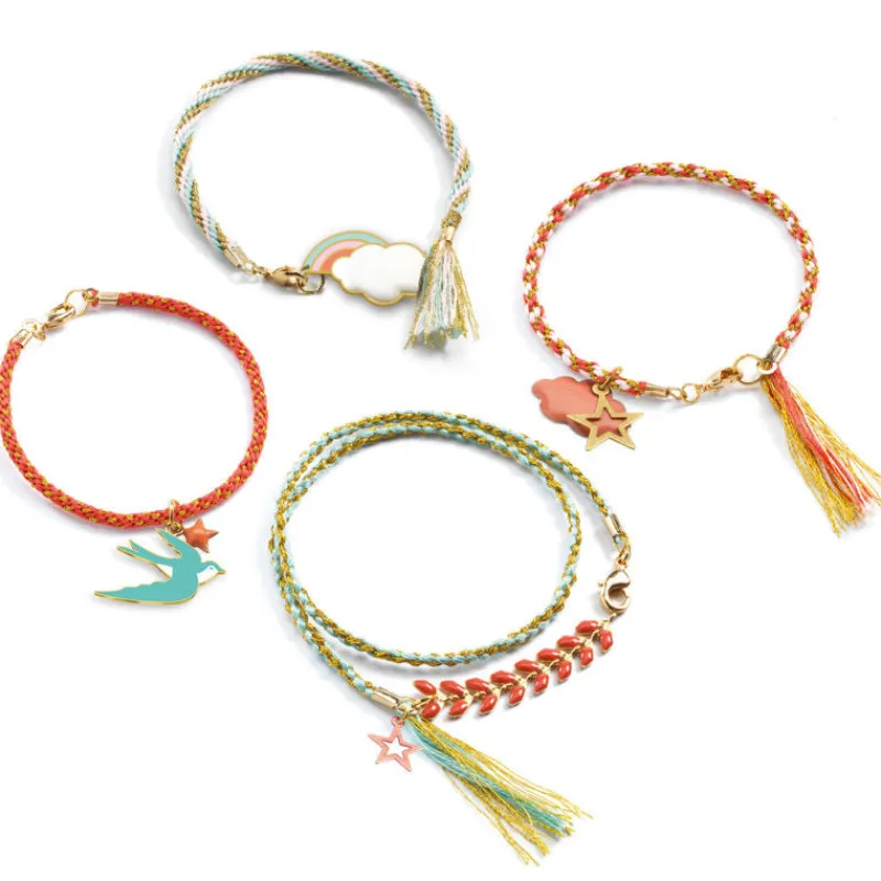Djeco Bijoux à créer 'Bracelets kumihimo' Céleste 9818<Enfant Bricolage Enfant | Perles Et Bijoux