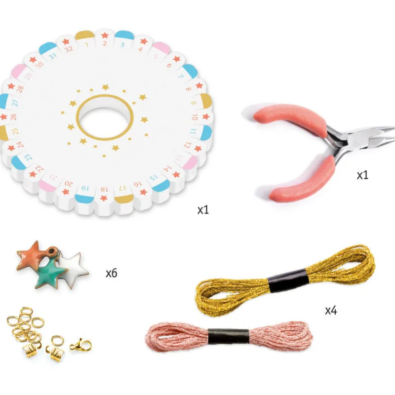 Djeco Bijoux à créer 'Bracelets kumihimo' Céleste 9818<Enfant Bricolage Enfant | Perles Et Bijoux