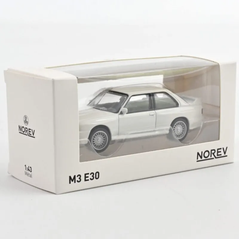 NOREV BMW M3 E30 1986 Blanche 1-43ème< Jouets Garage, Voitures