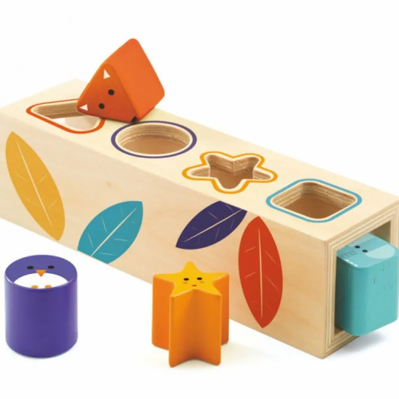 Djeco Boîte à formes en bois 'BoitaBasic' 6202< Jouets À Encastrer, Empiler