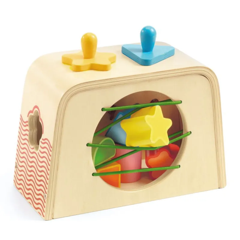 Djeco Boîte à formes "Multi Boita" 6292< Jouets Cubes En Bois | Jouets À Encastrer, Empiler