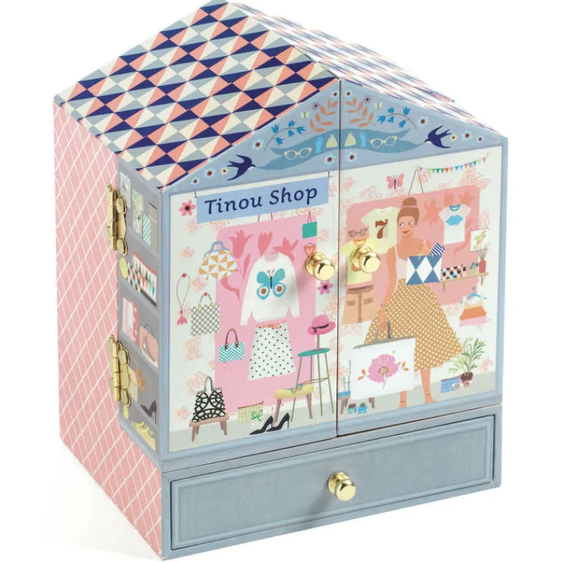 Djeco Boîte à musique Tinou Shop 6084<Enfant Little Big Room By Djeco | Décoration Enfants