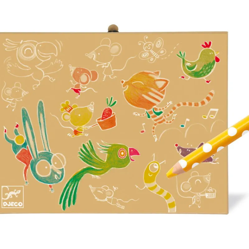 Djeco Boîte de couleurs pour les petits 9010< Feutres, Gouaches Et Pinceaux | Dessin, Peinture, Coloriage