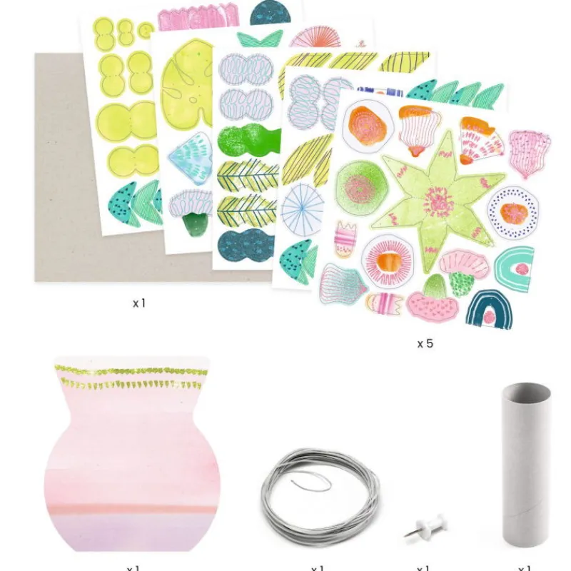 Djeco Bouquet de fleurs en papier à créer "Délicat" DIY 7959<Enfant Bricolage Enfant
