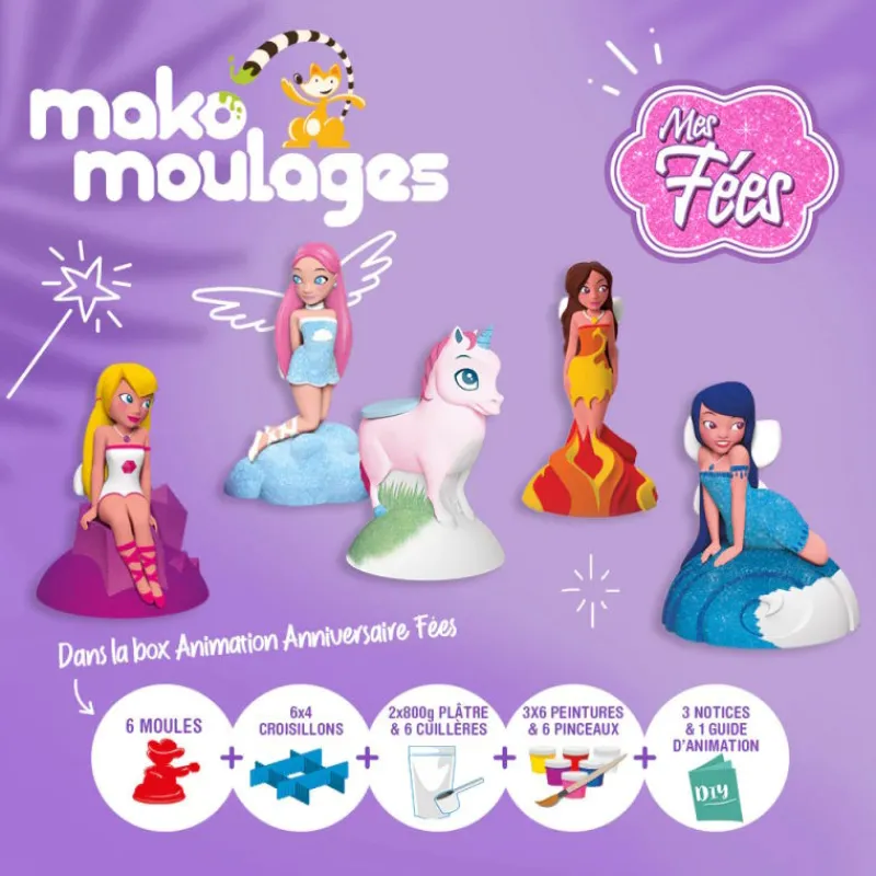 Mako moulages Box animation anniversaire "Mes fées" 39080< Mako Moulages Figurines Et Déco | Mako Moulages