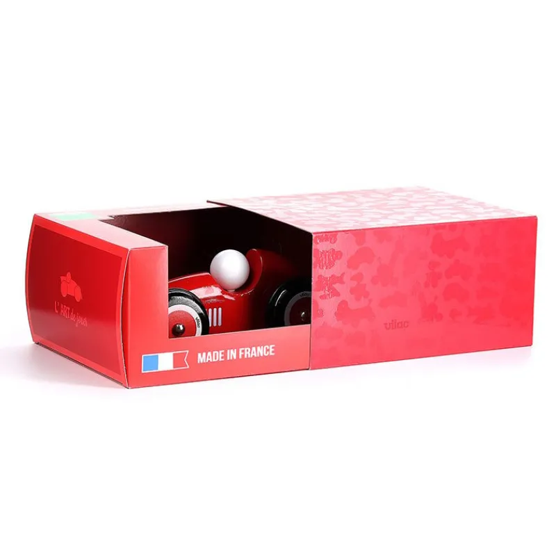 VILAC Cabriolet XL en bois rouge 2301R< Jouets Vilac Fabriqués En France | Jouets Garage, Voitures