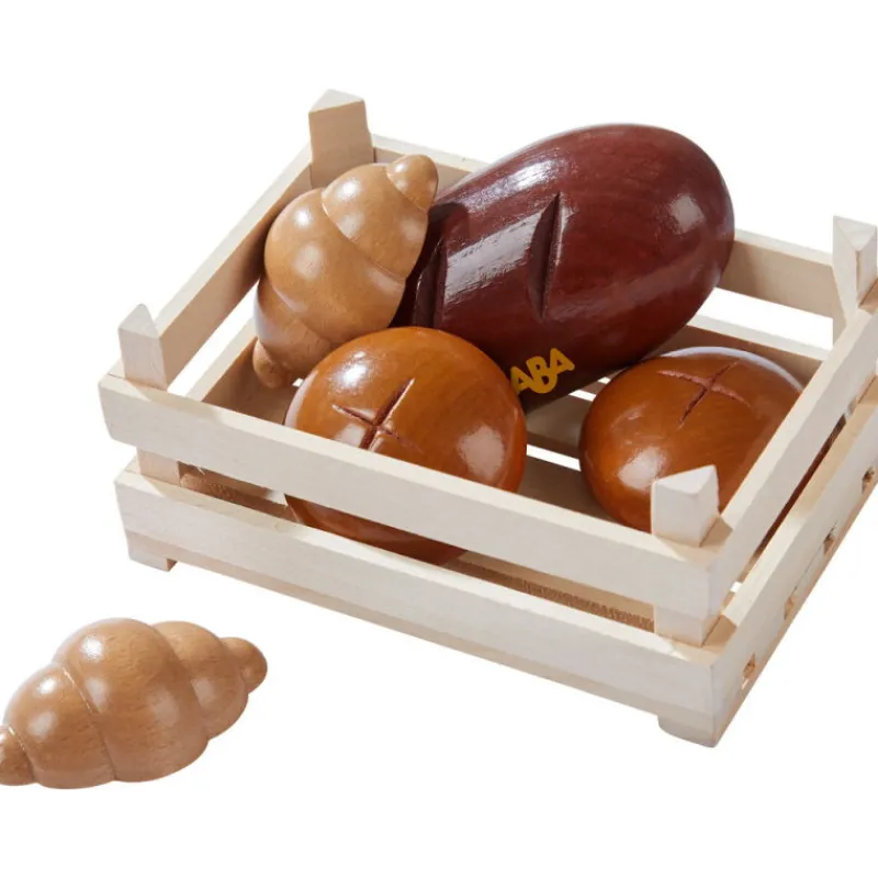 HABA Cagette avec viennoiseries, jouet dînette en bois 306457< Jouets Cuisine, Dînette