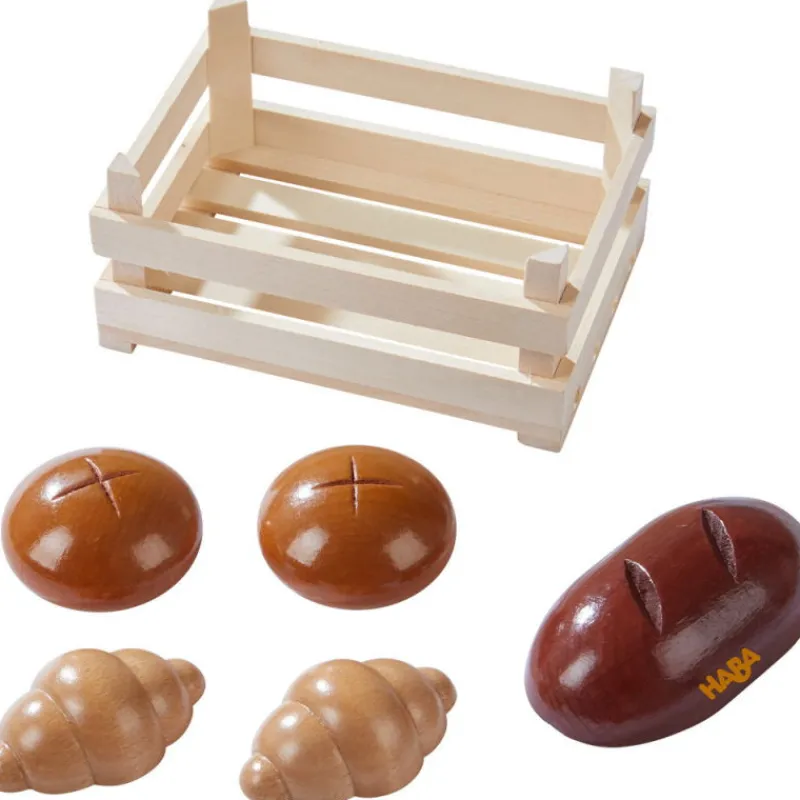 HABA Cagette avec viennoiseries, jouet dînette en bois 306457< Jouets Cuisine, Dînette
