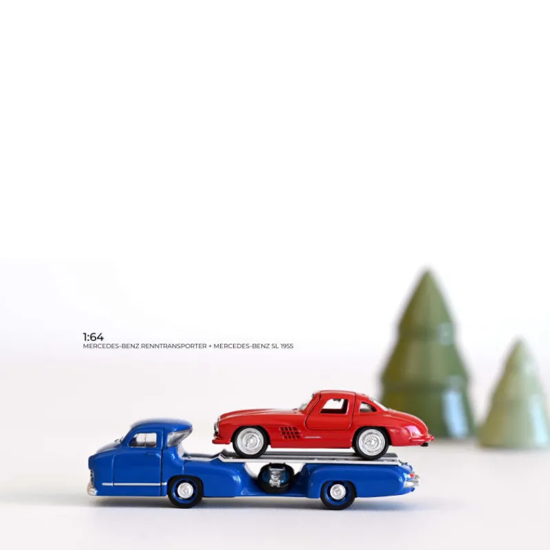 NOREV Camion Mercedes transporteur + Mercedes 'Papillon' 1955< Jouets Garage, Voitures