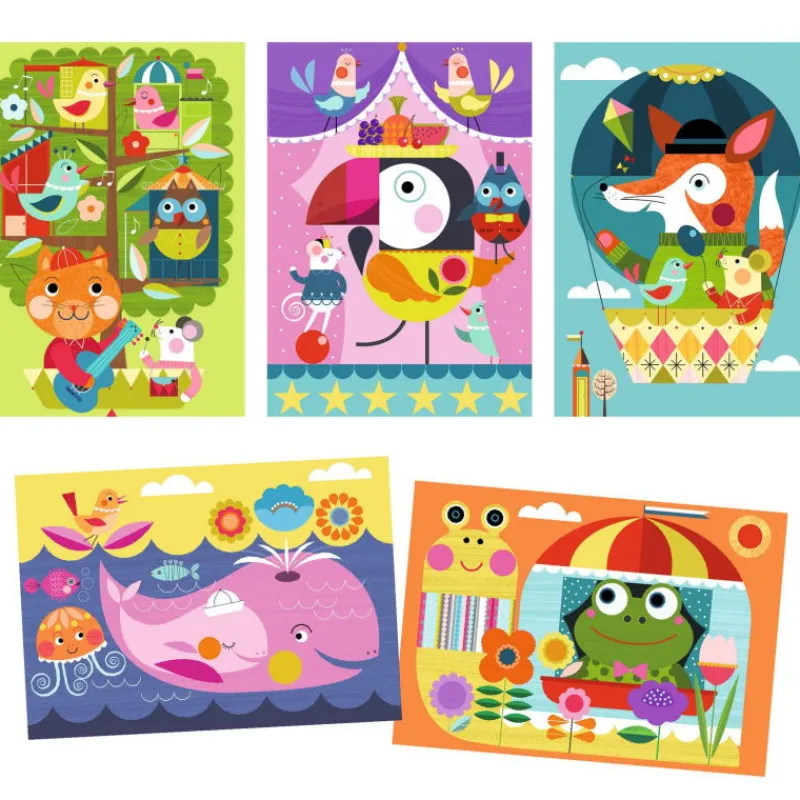 Djeco Cartes à gratter des tout-petits 'C'est rigolo à découvrir' 0042< Cartes À Gratter