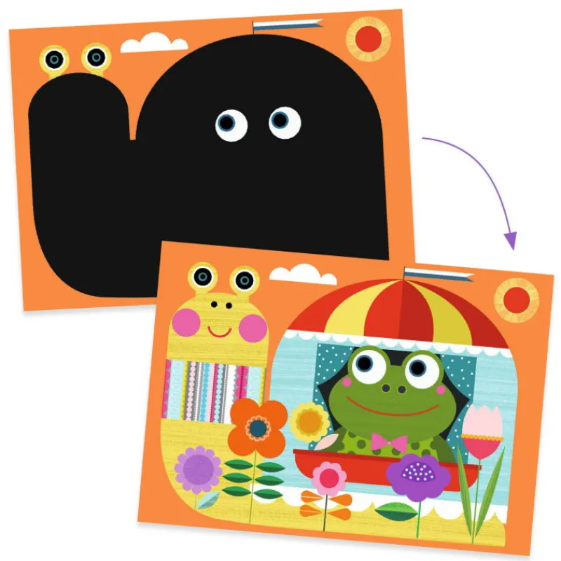 Djeco Cartes à gratter des tout-petits 'C'est rigolo à découvrir' 0042< Cartes À Gratter