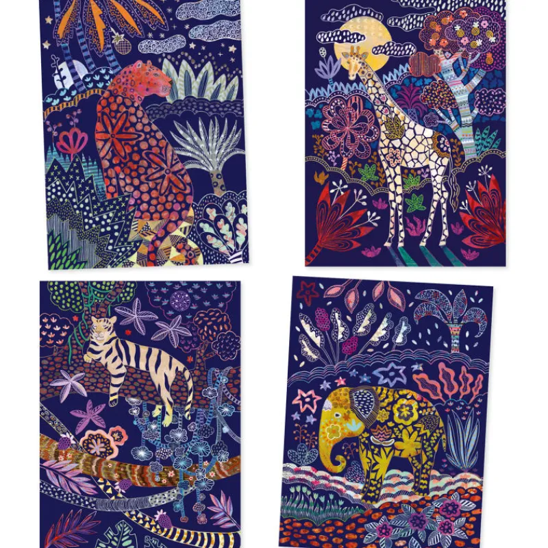 Djeco Cartes à gratter 'Nature luxuriante' 9728< Cartes À Gratter