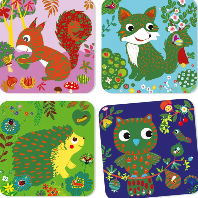 Djeco Cartes à gratter 'Petites bêtes' 9093< Cartes À Gratter