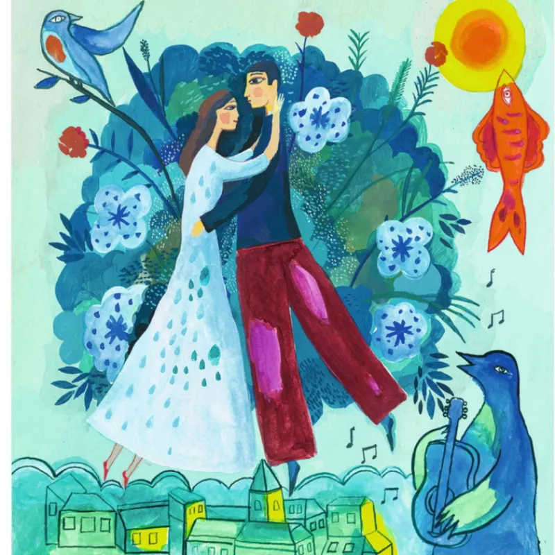 Djeco Cartes à peindre "En rêve" 9380 inspired by Marc Chagall< Dessin, Peinture, Coloriage | Djeco Inspired By
