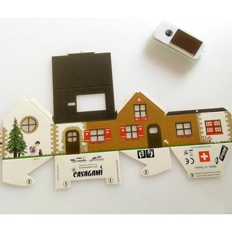 LITOGAMI Casagami chalet suisse, veilleuse solaire<Enfant Décoration Enfants | Litogami, Petits Jouets Solaires