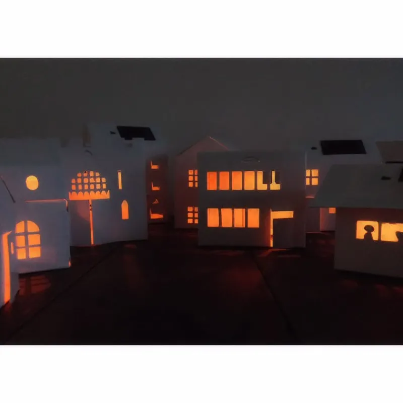 LITOGAMI Casagami Maison Bauhaus 'Village', veilleuse solaire<Enfant Décoration Enfants | Litogami, Petits Jouets Solaires