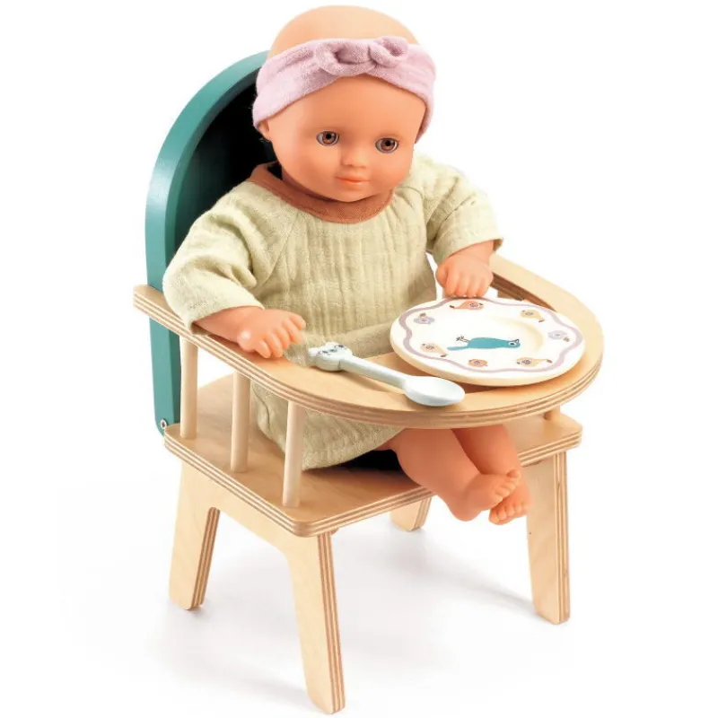 Djeco Chaise à barreaux pour poupée POMEA de 7856< Poupées, Peluches