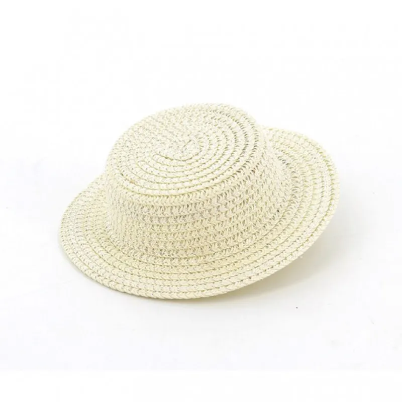 Petitcollin Chapeau de paille pour poupée de 39 à 48 cm< Poupées, Peluches