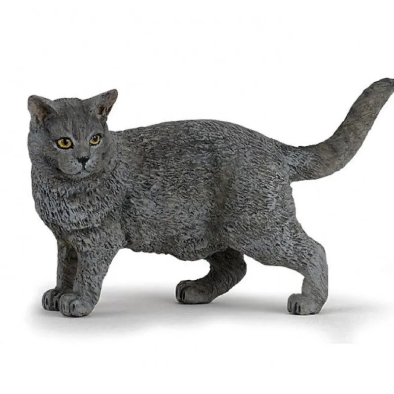 Papo Chat chartreux, figurine 54040< Figurines Papo