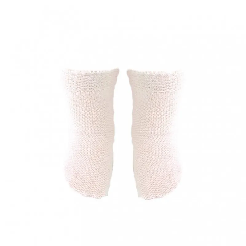 Petitcollin Chaussettes blanches pour poupée de 36 à 48 cm< Poupées, Peluches
