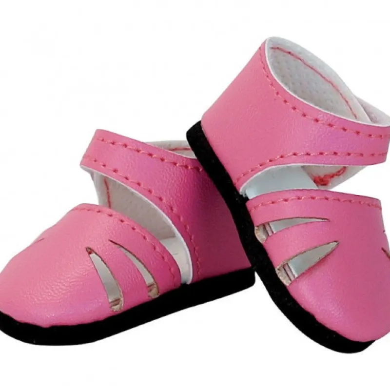 Petitcollin Chaussures roses à bride pour poupées de 34 cm< Poupées, Peluches