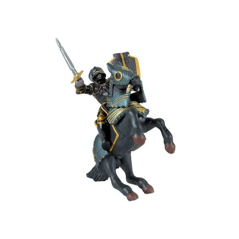 Papo Cheval du chevalier noir 39276< Figurines Papo | Château Fort En Bois
