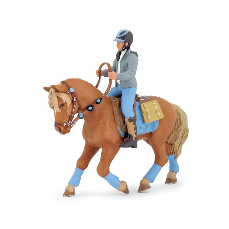 Papo Cheval du jeune cavalier, 51544< Figurines Papo | Ferme En Bois, Centre Équestre Et Zoo