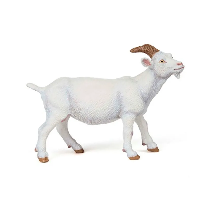 Papo Chèvre blanche, figurine 51144< Figurines Papo | Ferme En Bois, Centre Équestre Et Zoo