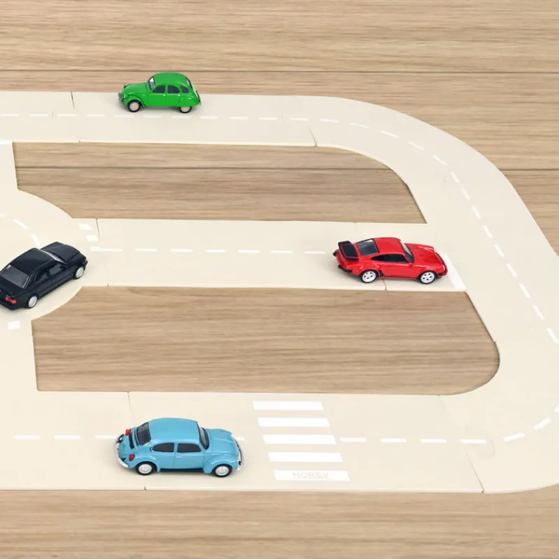NOREV Circuit de ville , coffret de routes 15 pcs< Jouets Garage, Voitures
