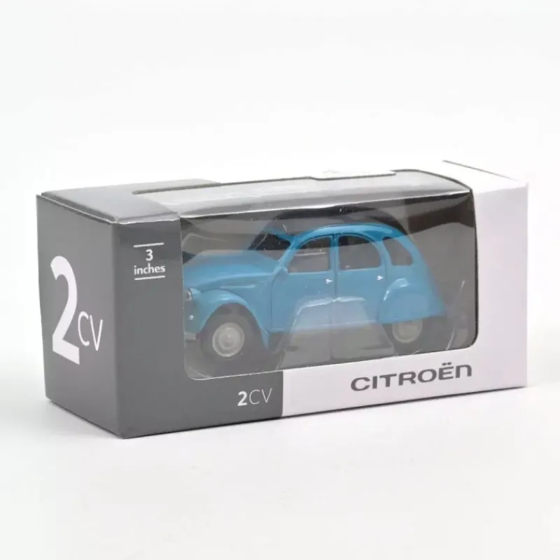 NOREV Citroën 2CV 1976 - Bleu Pétrel 1/54 - origines< Jouets Garage, Voitures