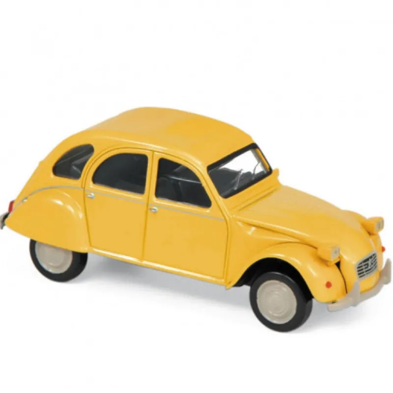 NOREV Citroën 2CV 6 club 1979 jaune 1-43ème< Jouets Garage, Voitures