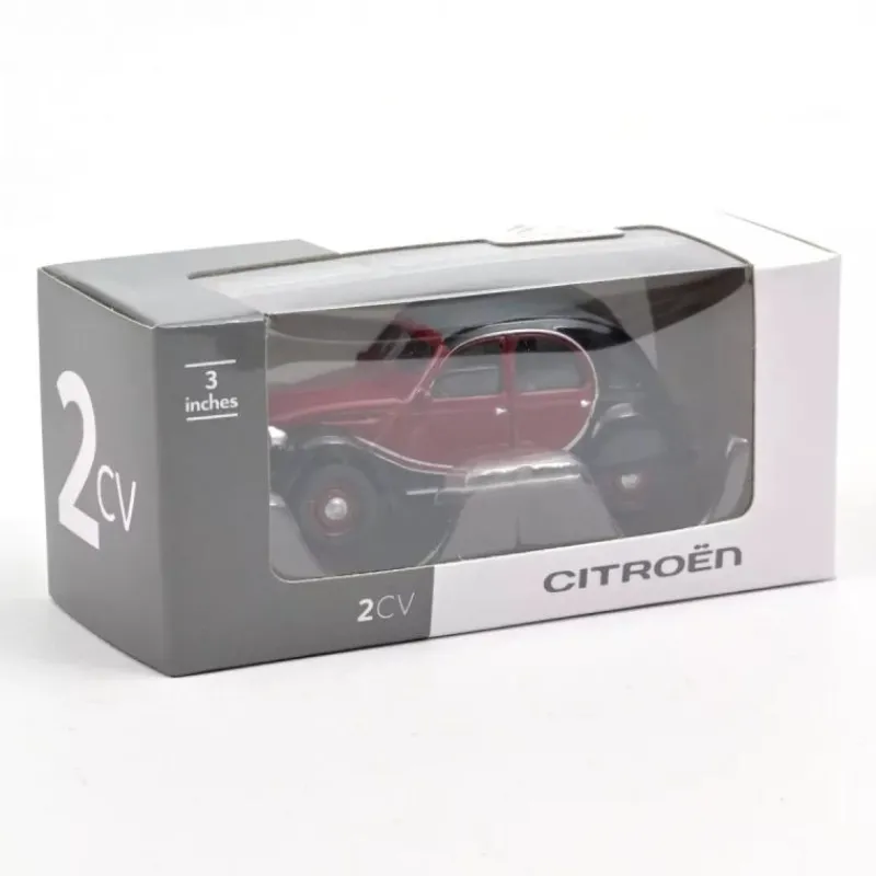 NOREV Citroën 2CV Charleston 1982 - rouge & noire classic< Jouets Garage, Voitures