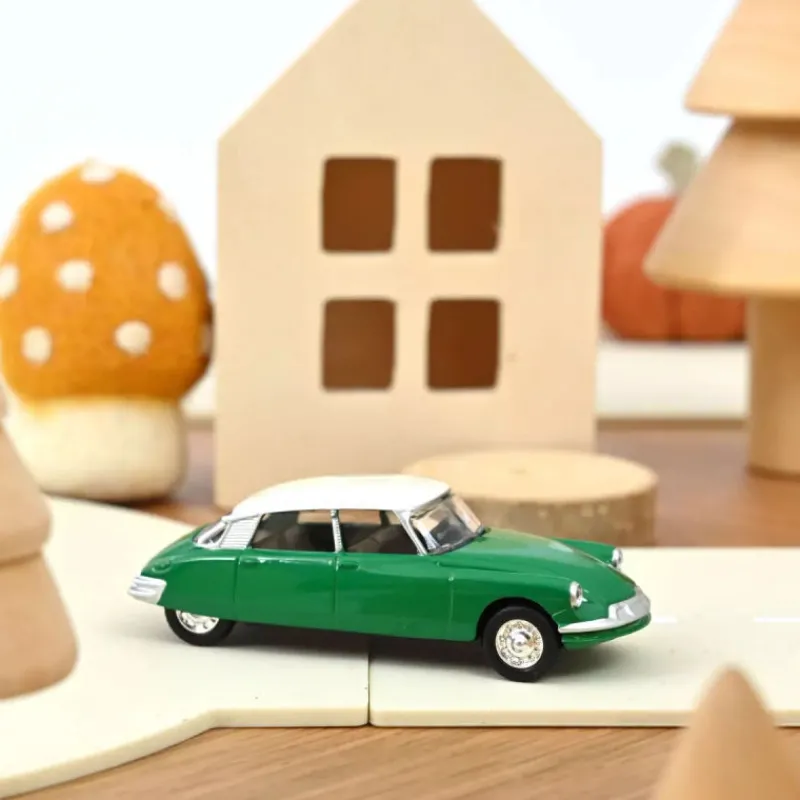 NOREV Citroën DS 19 1958 Verte avec toit blanc classic - 1/58< Jouets Garage, Voitures