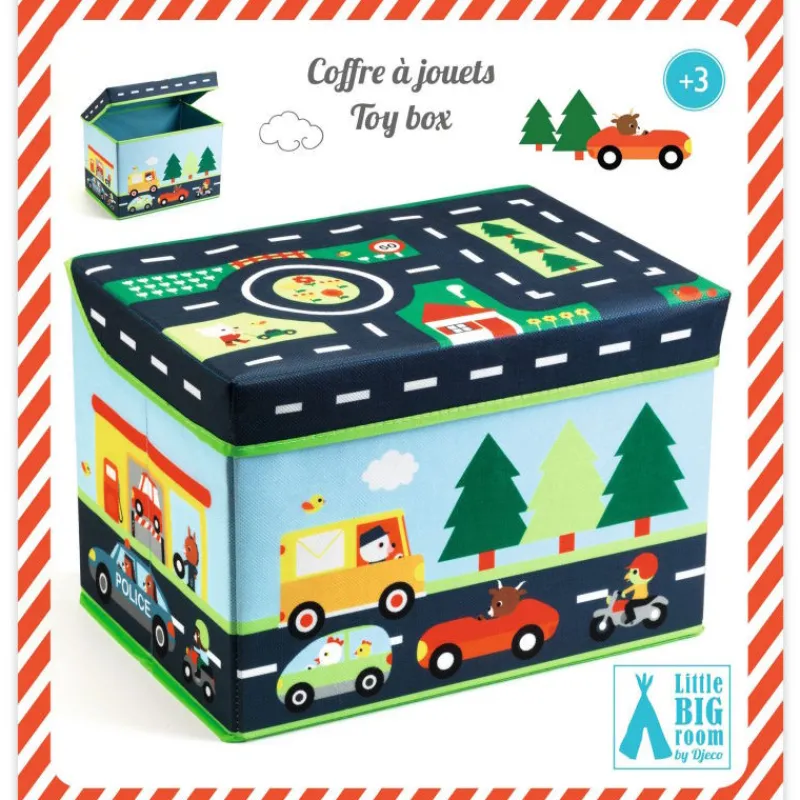 Djeco Coffre de rangement pour enfant "Circuit voitures" 4487<Enfant Little Big Room By Djeco | Décoration Enfants