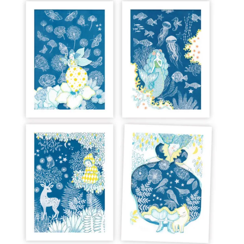 Djeco Coffret cyanotype "Au clair de la lune" 9342<Enfant Bricolage Enfant | Dessin, Peinture, Coloriage