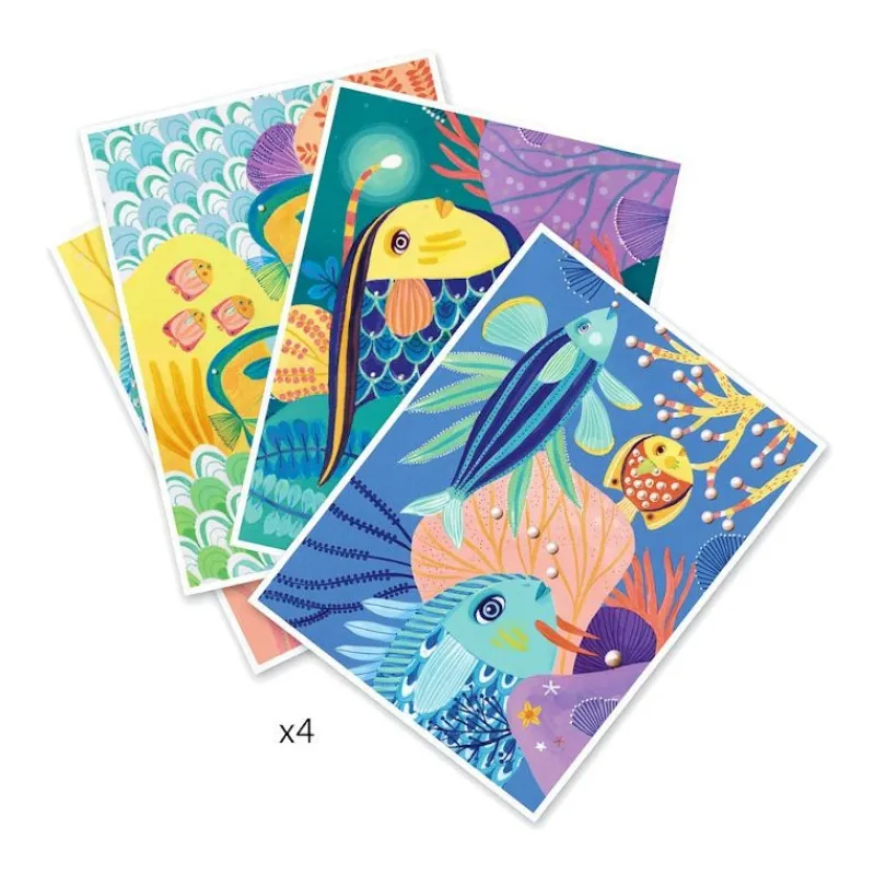 Djeco Coffret Feutres pinceaux 'Sous la mer' 8647< Dessin, Peinture, Coloriage
