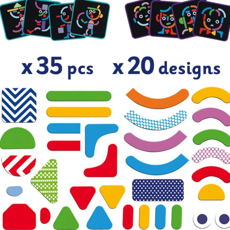 Djeco Coffret géoforme personnages, 3136< Jeux De Société