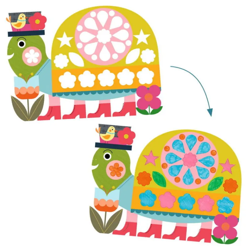 Djeco Coffret pour dessiner au pochoir "Normé mais drôle" 9888< Pochoirs Djeco | Dessin, Peinture, Coloriage