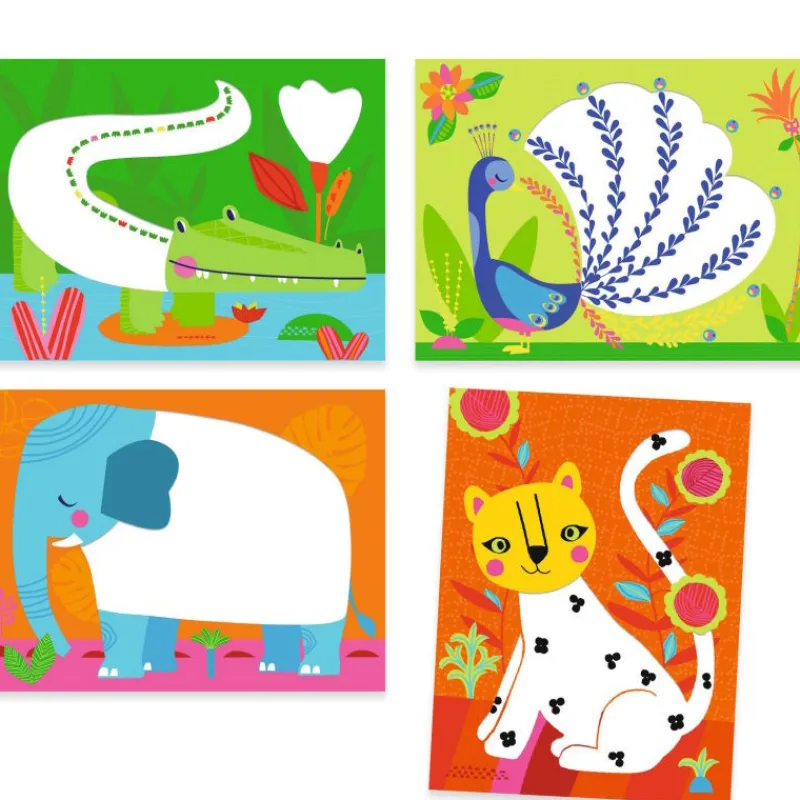 Djeco Coffret pour dessiner des points "Des points c'est tout !" 0081< Dessin, Peinture, Coloriage