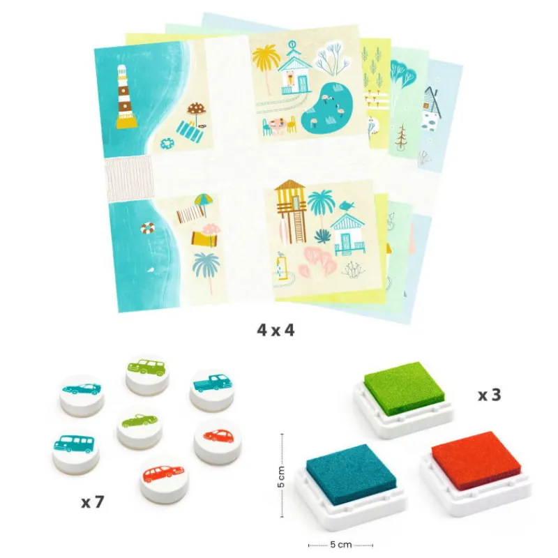 Djeco Coffret tampons "Circulation" 9952< Tampons